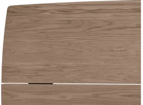 Goossens Excellent Eettafel Floyd, Semi rechthoekig 180 x 100 cm met split