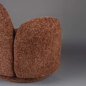 Dutchbone Rose Draaibare Fauteuil Bordeaux