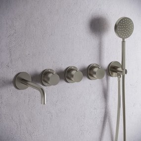 Saniclear Plus Curved thermostaatkraan afbouwdeel RVS