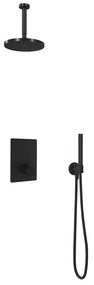 Hotbath Cobber IBS23GN inbouwdouche met 15cm plafondbuis geborsteld nikkel
