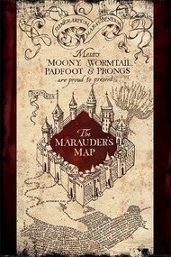 Poster Harry Potter - Kaart van de Marauder, (61 x 91.5 cm)