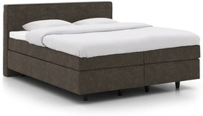 Goossens Basic Boxspring Compleet Inus, Vlak 180 x 200 cm (=2x 90 x 200 cm) met hoofdbord
