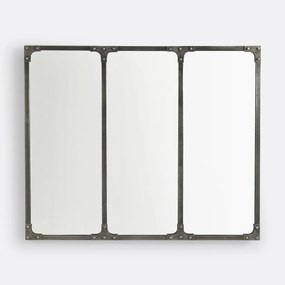 Industriële ijzeren spiegel 120x100 cm, Lenaig