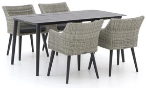 Diningset Manifesto | 4 personen | Tuinset aluminium | 5-delig | Kees Smit Tuinmeubelen