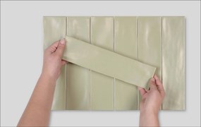 Wandtegel groen Tebe Vintage 30x7,5cm olive mat