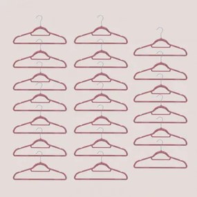 Set Van 20 Fluwelen Hangers Palou Terracotta Mousse - Sklum