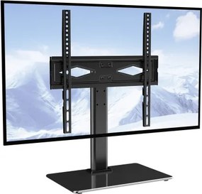VEVOR TV-standaard met wielen Universeel 615-670 mm Hoogteverstelbaar, 75 x 75 mm, 400 x 400 mm Draagvermogen van 41 kg Vloerstandaardbasis Mobiele kar TV-standaard, stabiele beugel TV-tafel