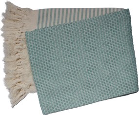 Hamamdoek – wafel honingraat – 100×200 – groen