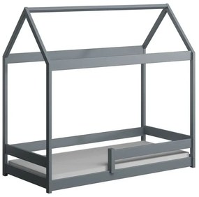 Peuter Wit  Hemelbed in de vorm van een huis - Cabana 5059914073889 Children's Beds Home, 180x80, Matras van schuim/latex van 10 cm Children's Beds Ho