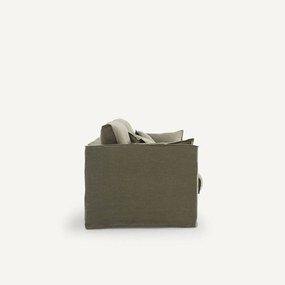 Bankhoes in dik stonewashed linnen, Camille