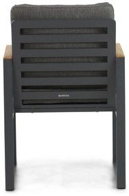 Tuinstoel Aluminium/Teak Grijs-antraciet Lifestyle Garden Furniture Faro