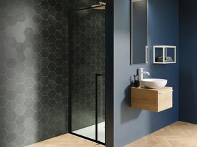 Riho Lucid GD101 douchedeur 80x200cm matzwart