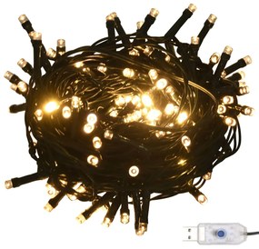 vidaXL 61-delige Kerstballenset met piek en 150 LED's wit en grijs