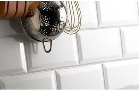 Metro wandtegels 10x20cm glans wit