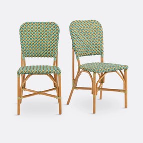 Set van 2 gevlochten stoelen, Musette