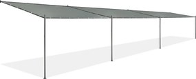 Antraciet terrasoverkapping Genoa 3 x 12 m Garden Point