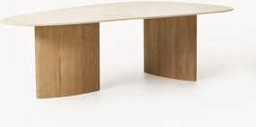 Eettafel Meadow met marmeren blad, in verschillende formaten