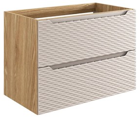 Comad Ocean Beige onderkast met 2 lades 80cm beige