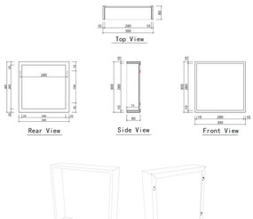 Best Design Logy White opbouwnis 30x30x8cm mat wit