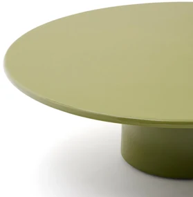 Kave Home Albanella Ronde Salontafel Groen Glanzend Cement 110 Cm - 110 X 110cm.
