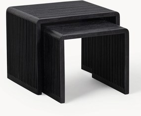 Bijzettafel Willa van teakhout, 2-delig