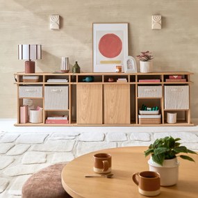 Laag dressoir met eikenfineer, ABAC