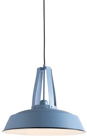 Eettafel / Eetkamer Vintage hanglamp blauw rond 43cm - Living Modern E27 Binnenverlichting Lamp
