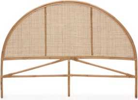 Kave Home Quiterie Round Rond Rotan Hoofdbord Naturel 150/160 Cm