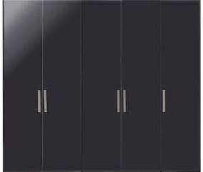 Goossens Kledingkast Easy Storage Ddk, Kledingkast 253 cm breed, 220 cm hoog, 5x draaideur