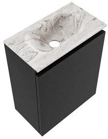 Mondiaz Ture DLux toiletmeubel 40cm urban met wastafel glace midden zonder kraangat