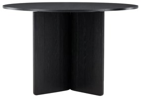 Jörn Ronde Eettafel - Tyson - Ø120 cm - Eikenhout Zwart Fineer - Jorn