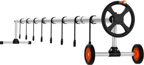 VEVOR zwembadfolie haspel aluminiumlegering zwembadhaspel 4605x575x620mm zwembadafdekking 5 secties haspel zeildoek 40 kg draagvermogen zeildoek haspel rolsysteem zonnezeildoek