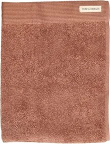 Handdoek, recycled katoen, terraroze, 50 x 100 cm