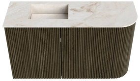 Mondiaz Joya DLux 70cm toiletmeubel ronding rechts shadow met wastafel faye links zonder kraangat frappe