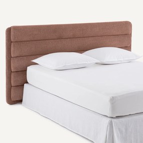 Gebogen hoofdbord, polyester stof, breedte 220 cm, Kachka