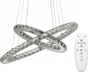 Crystal Plafondlamp Ring 50 30cm afstandsbediening APP418-CP