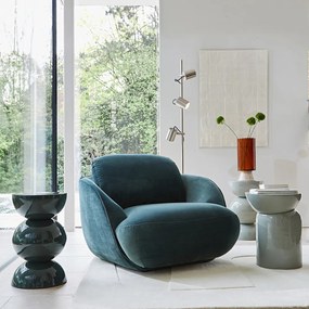 XL fluwelen fauteuil, Alpine