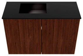 Mondiaz Joya 60cm toiletmeubel ruby met wastafel faye links 1 kraangat urban