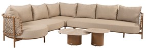 Sofie Martinique modulaire hoek loungeset 5 delig keramiek amber 4 Seasons Outdoor