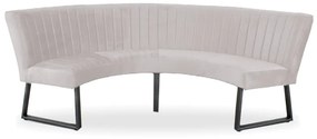 Eetkamerbank - Hengelo - geschikt voor ronde tafel 130 cm - stof Element zand 17