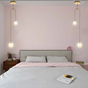 Plafondlamp hangende gouden glazen bollen APP964-2CP