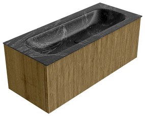 Mondiaz Kurve-dlux 110cm badmeubel dusk met 1 lade en wastafel big medium midden zonder kraangat lava