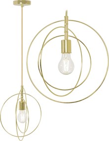 Metalen Ring Plafondlamp Goud APP286-1CP