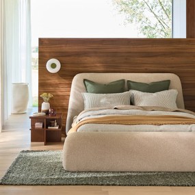 Bedstee met opklapbare bodem, structuurstof, STEEN
