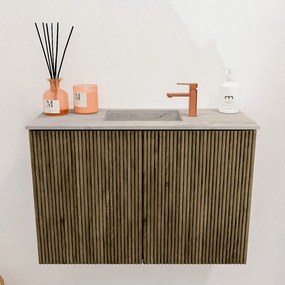 Mondiaz Joya DLux 60cm toiletmeubel dusk met wastafel faye midden 1 kraangat glace
