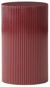 Geribbelde Bijzettafel Bordeux - 31 X 31cm.