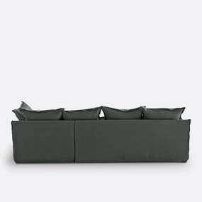 Hoes in linnen voor hoekbank Odna