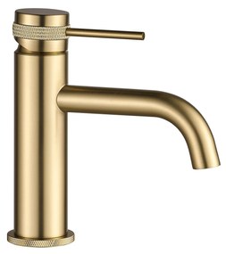Wastafelkraan Rea Lungo Grip Gold Brush Low