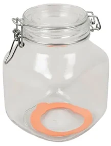 Beugelpot, glas, vierkant, 1 l