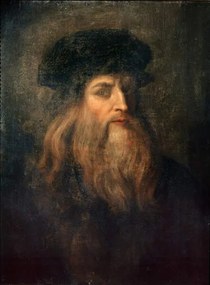 Vinci, Leonardo da - Kunstreproductie Presumed Self-portrait of Leonardo da Vinci, (30 x 40 cm)